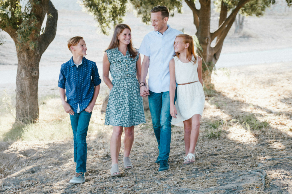 Family Walking and Talking